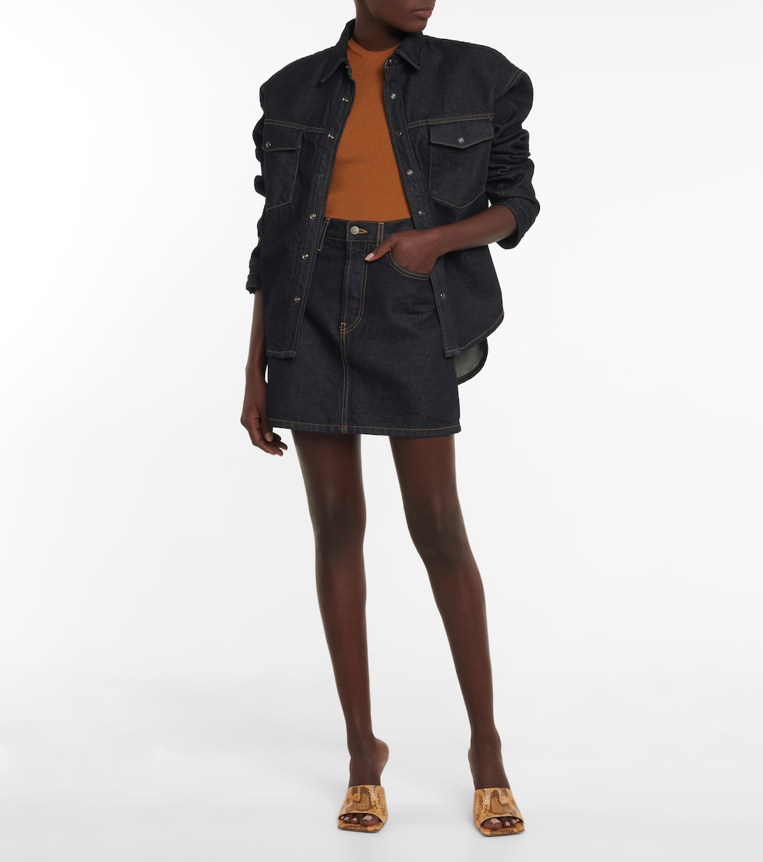 Mini-jupe en jean | Wardrobe.NYC