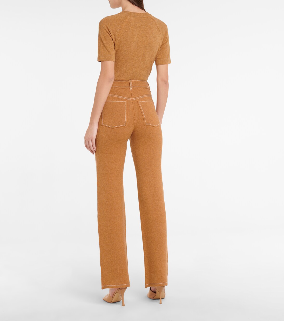 Pantalones punto de cachemir y algodón | Barrie