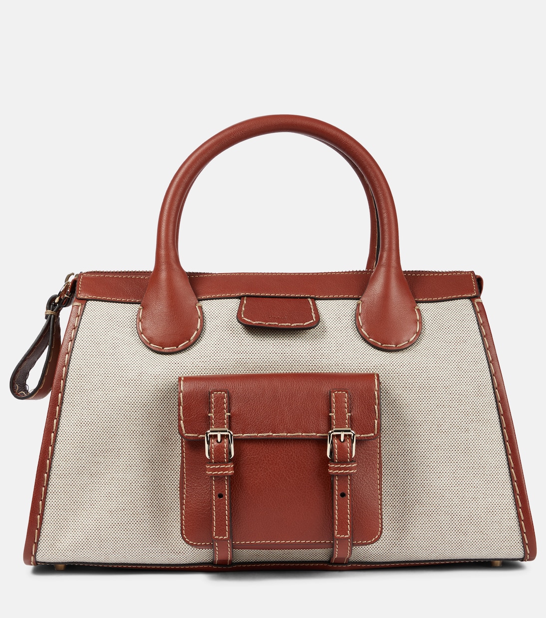 Borsa Edith Medium in canvas e pelle | Chloé