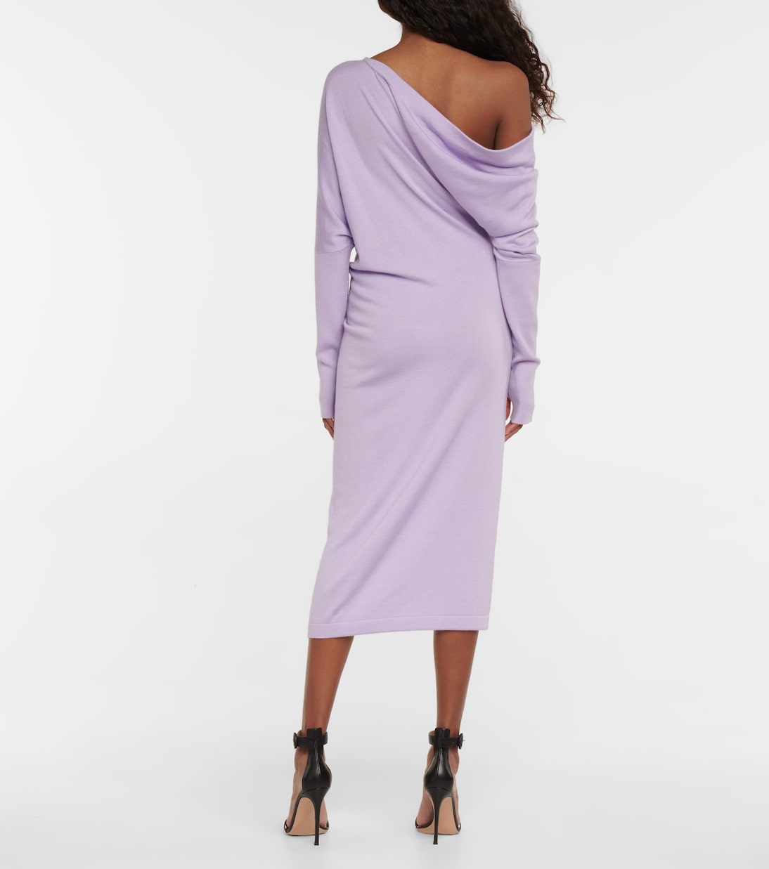Robe midi en cachemire et soie | Tom Ford