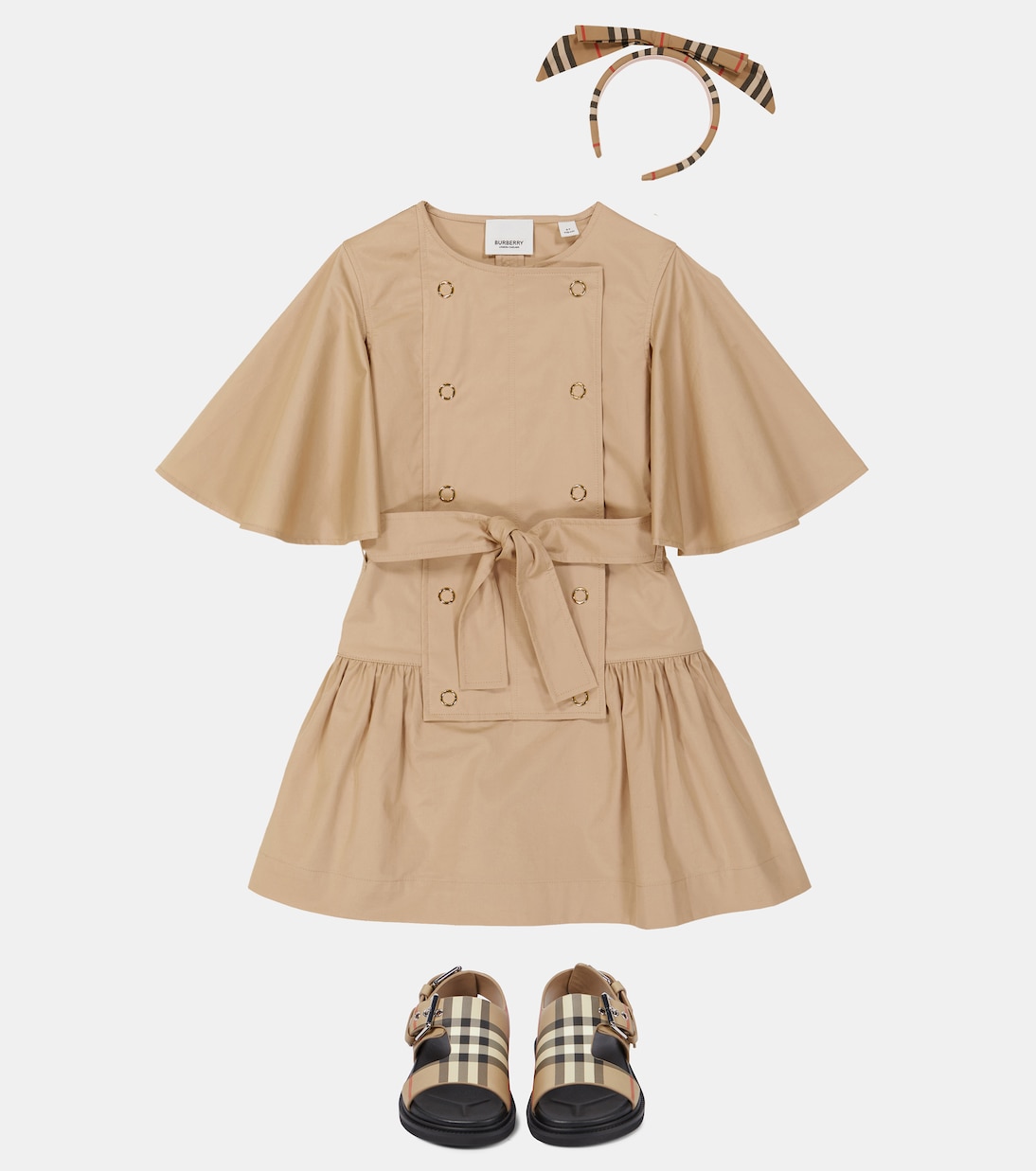 Sandales Vintage Check en cuir | Burberry Kids