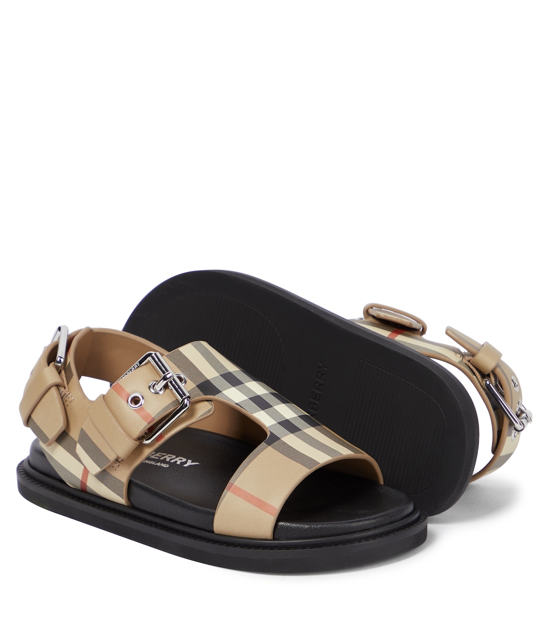 Sandales Vintage Check en cuir | Burberry Kids