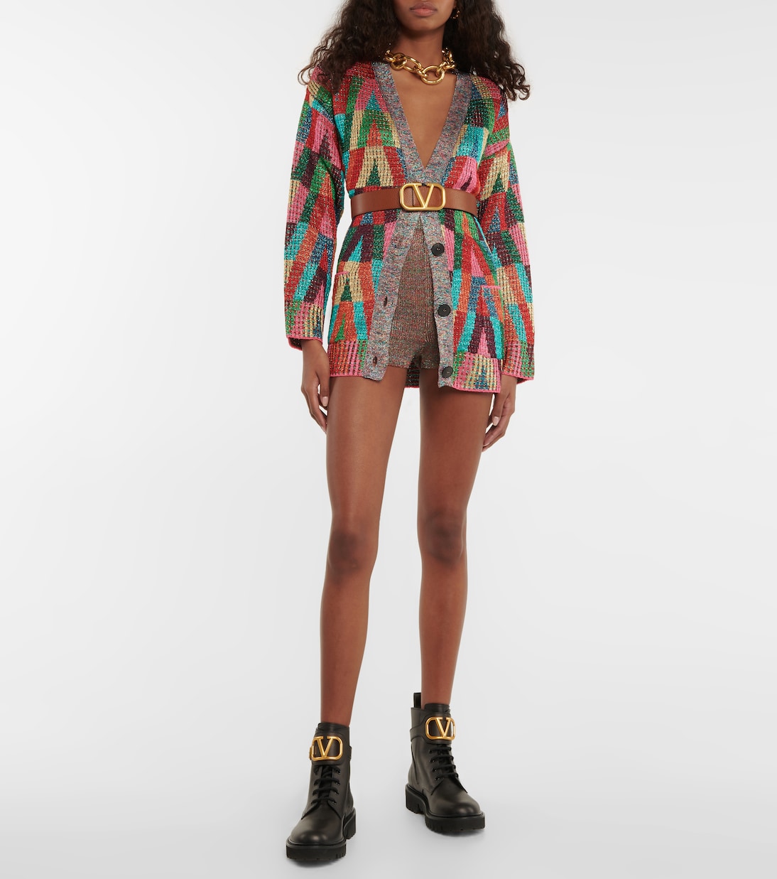 Shorts in lamé | Valentino