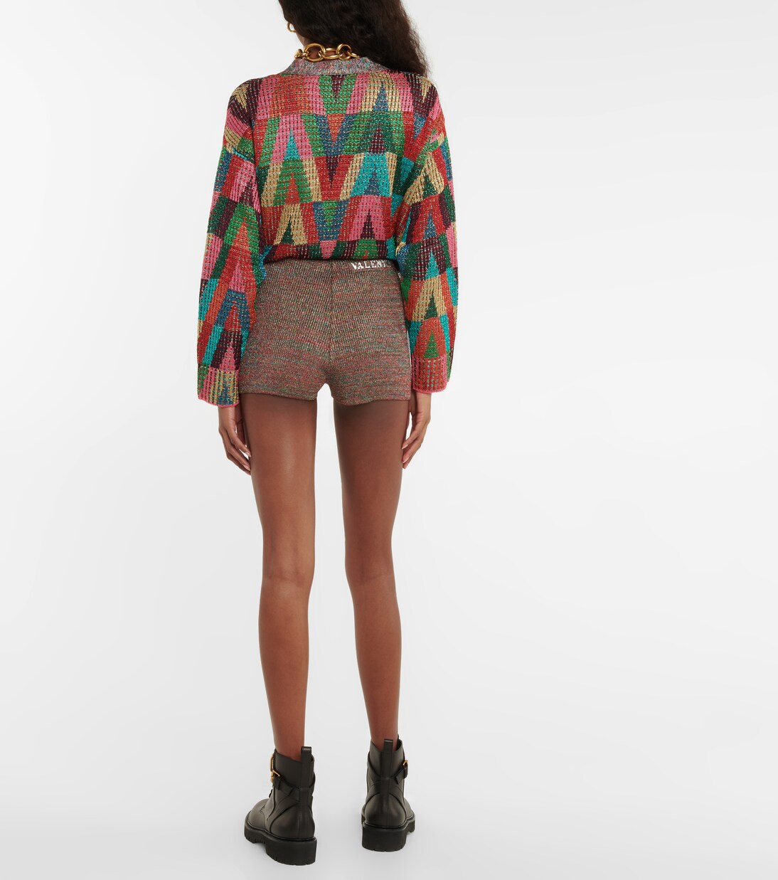 Shorts in lamé | Valentino