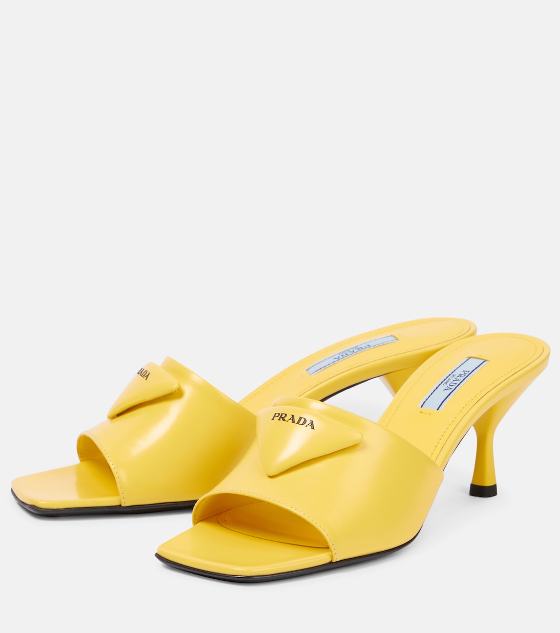 Pantoletten aus Leder | Prada