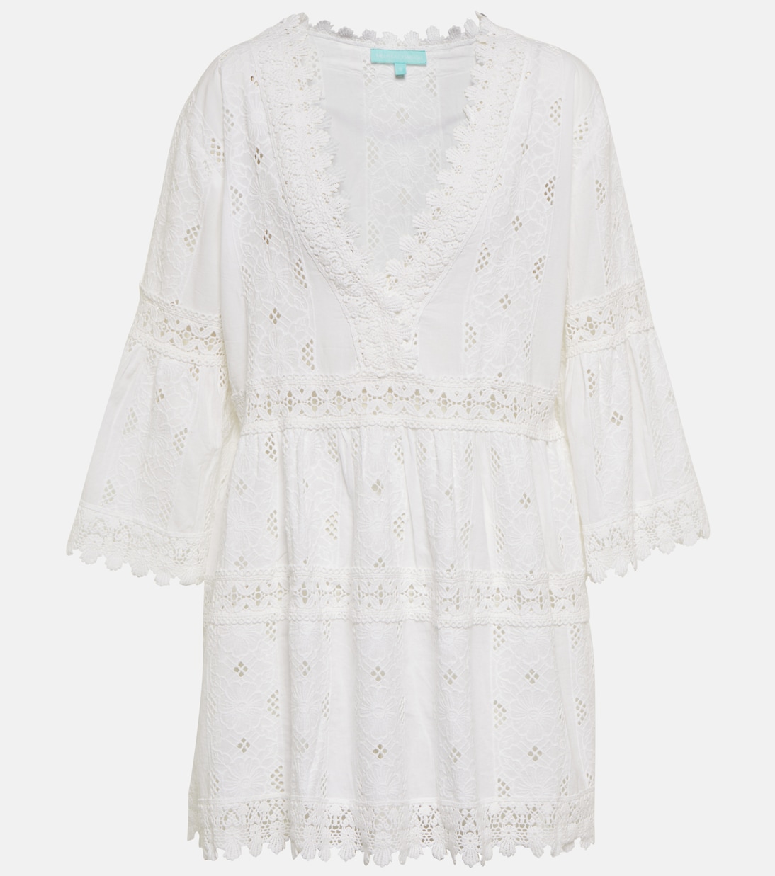 Vestido corto Victoria de algodón | Melissa Odabash