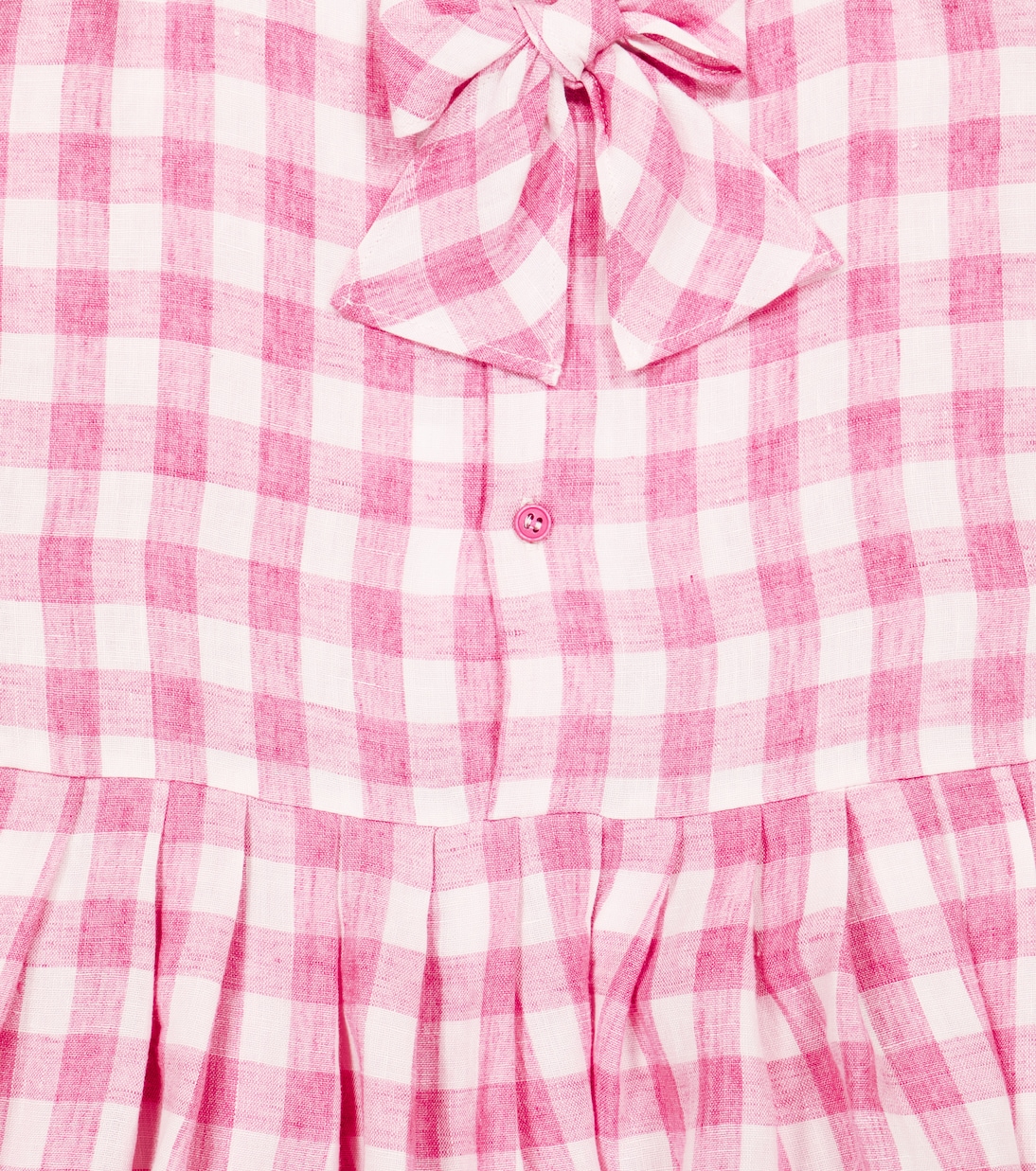 Gingham linen dress | Il Gufo