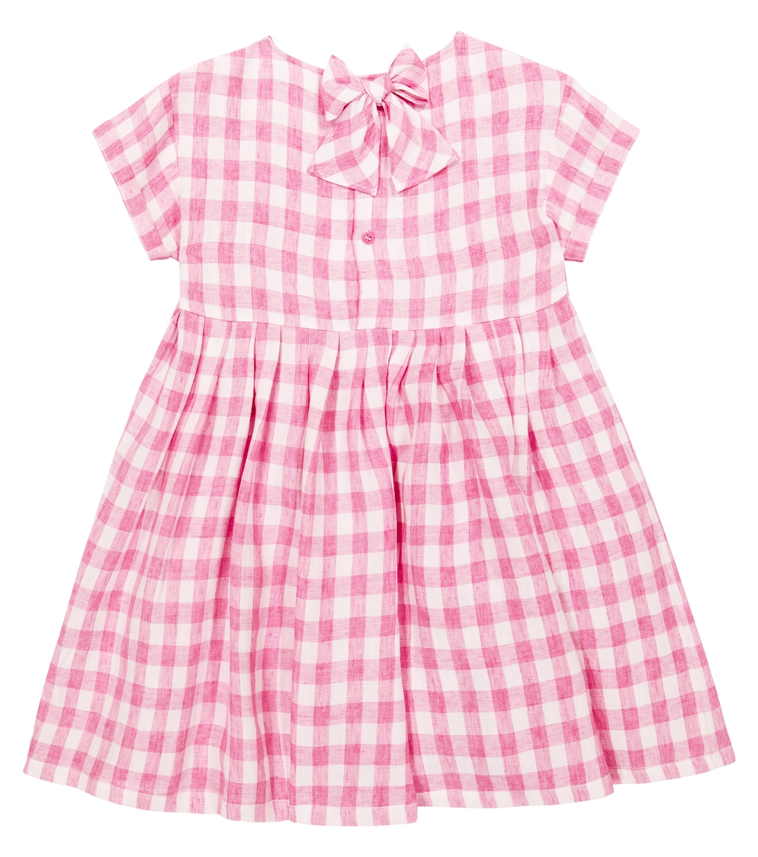 Gingham linen dress | Il Gufo