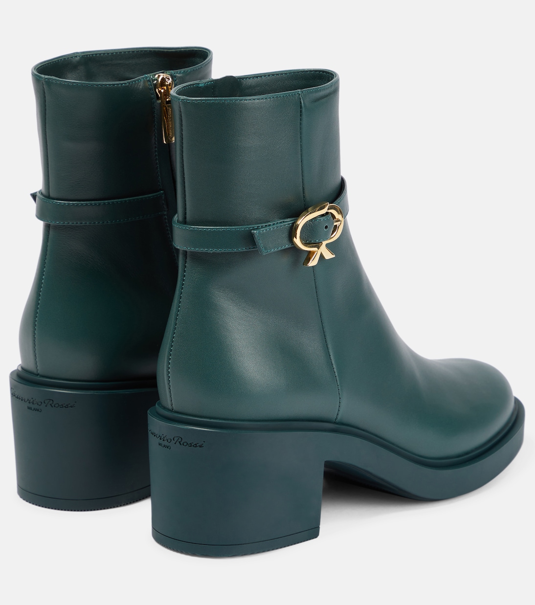 Ribbon leather ankle boots | Gianvito Rossi