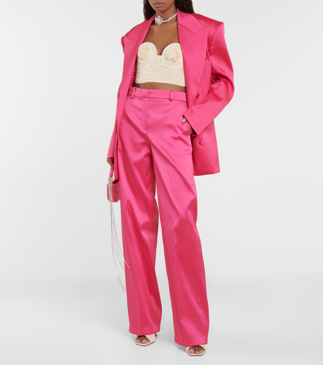Pantalon ample en satin | Magda Butrym