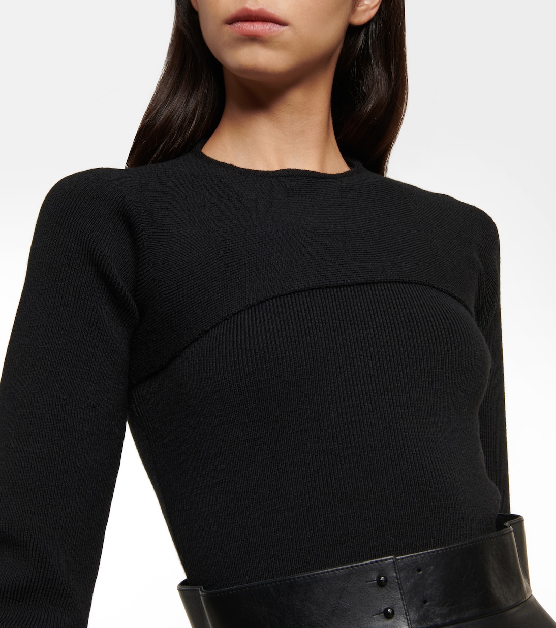Belted wool-blend minidress | Tom Ford