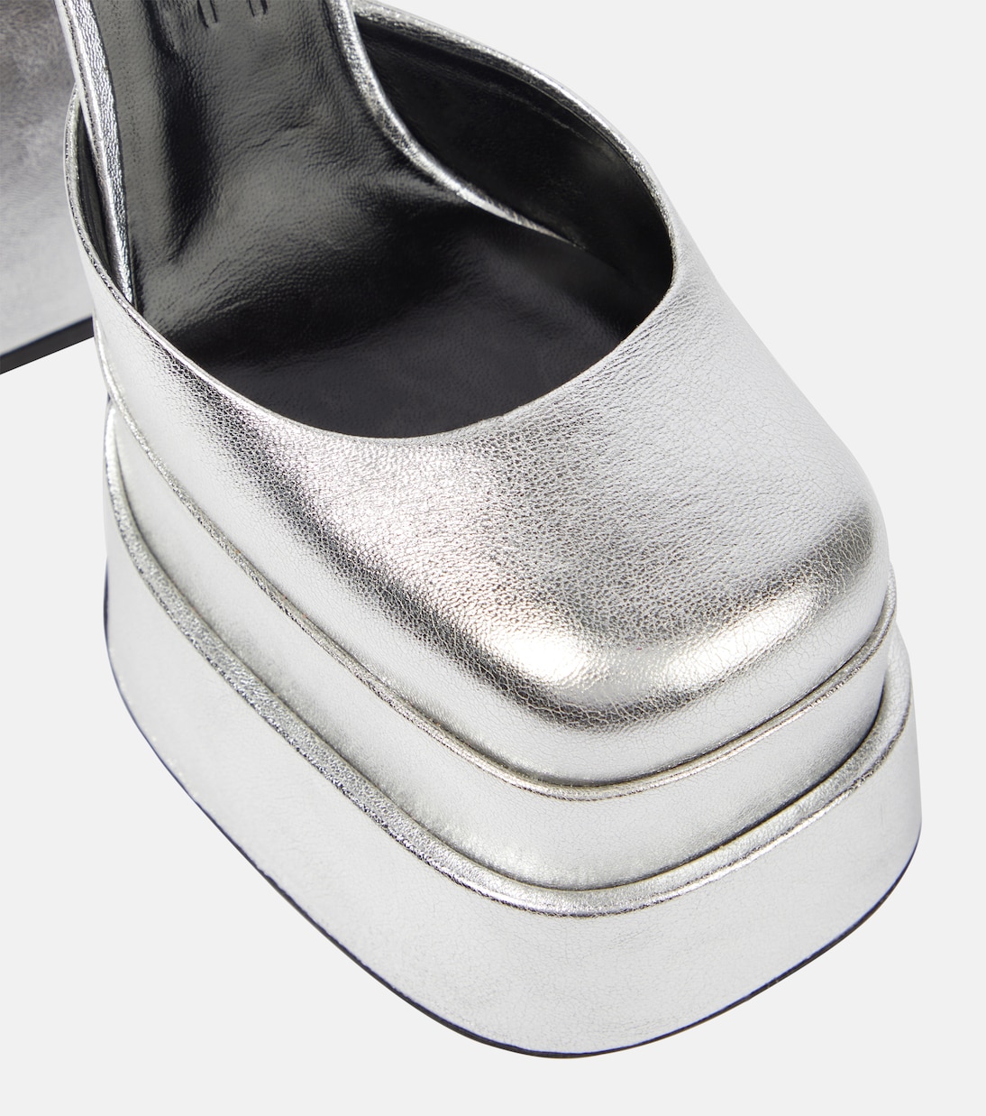 Medusa Aevitas leather platform pumps | Versace
