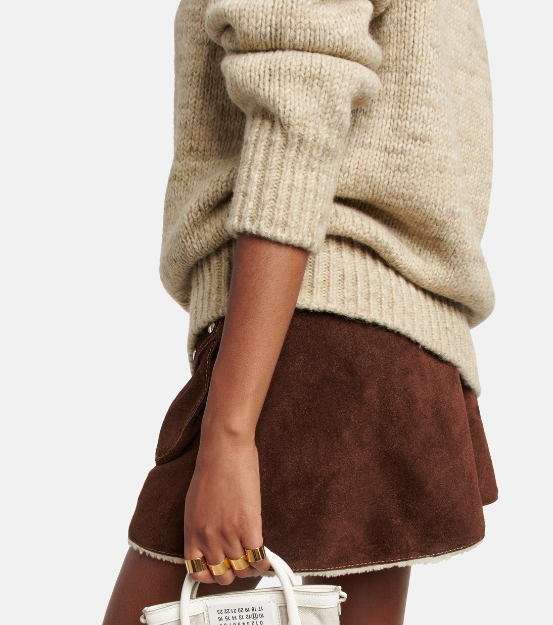 Oversized alpaca wool-blend sweater | Maison Margiela
