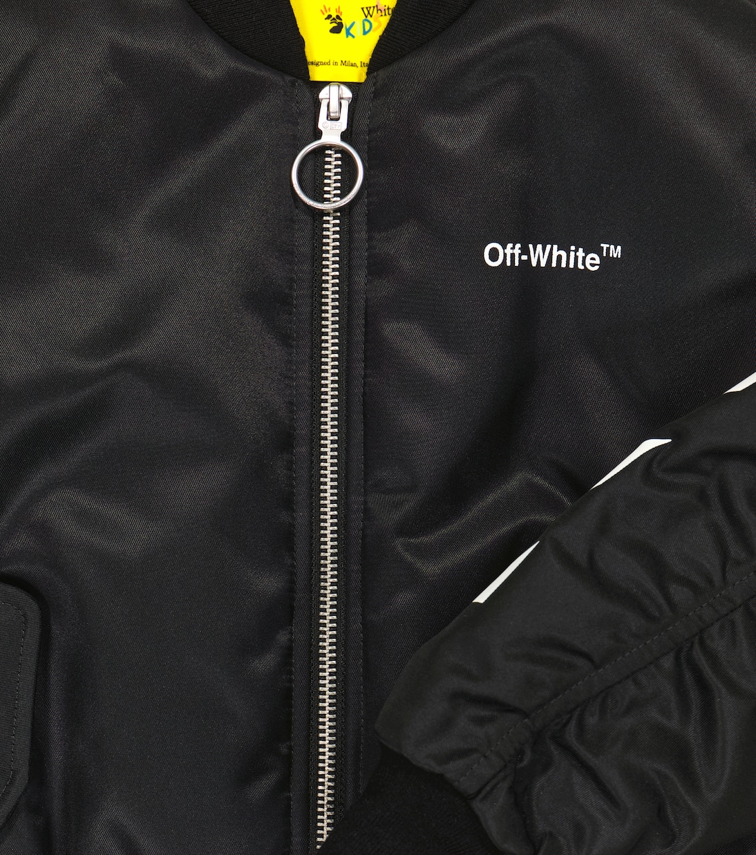 Striped nylon bomber jacket | Off-White Kids