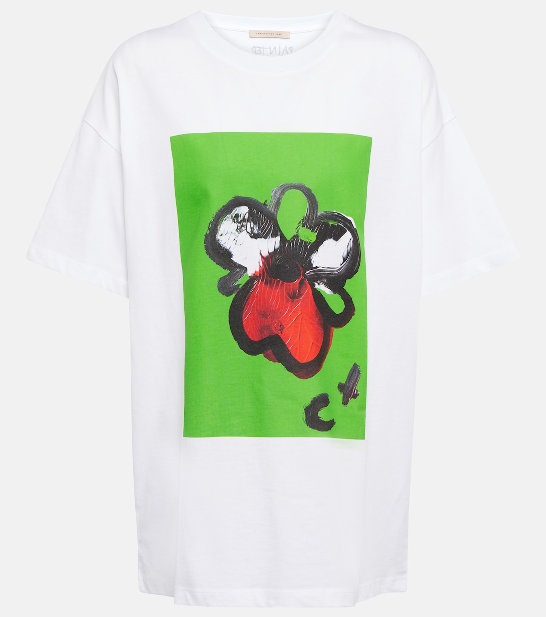 Printed cotton T-shirt in white - Christopher Kane | Mytheresa