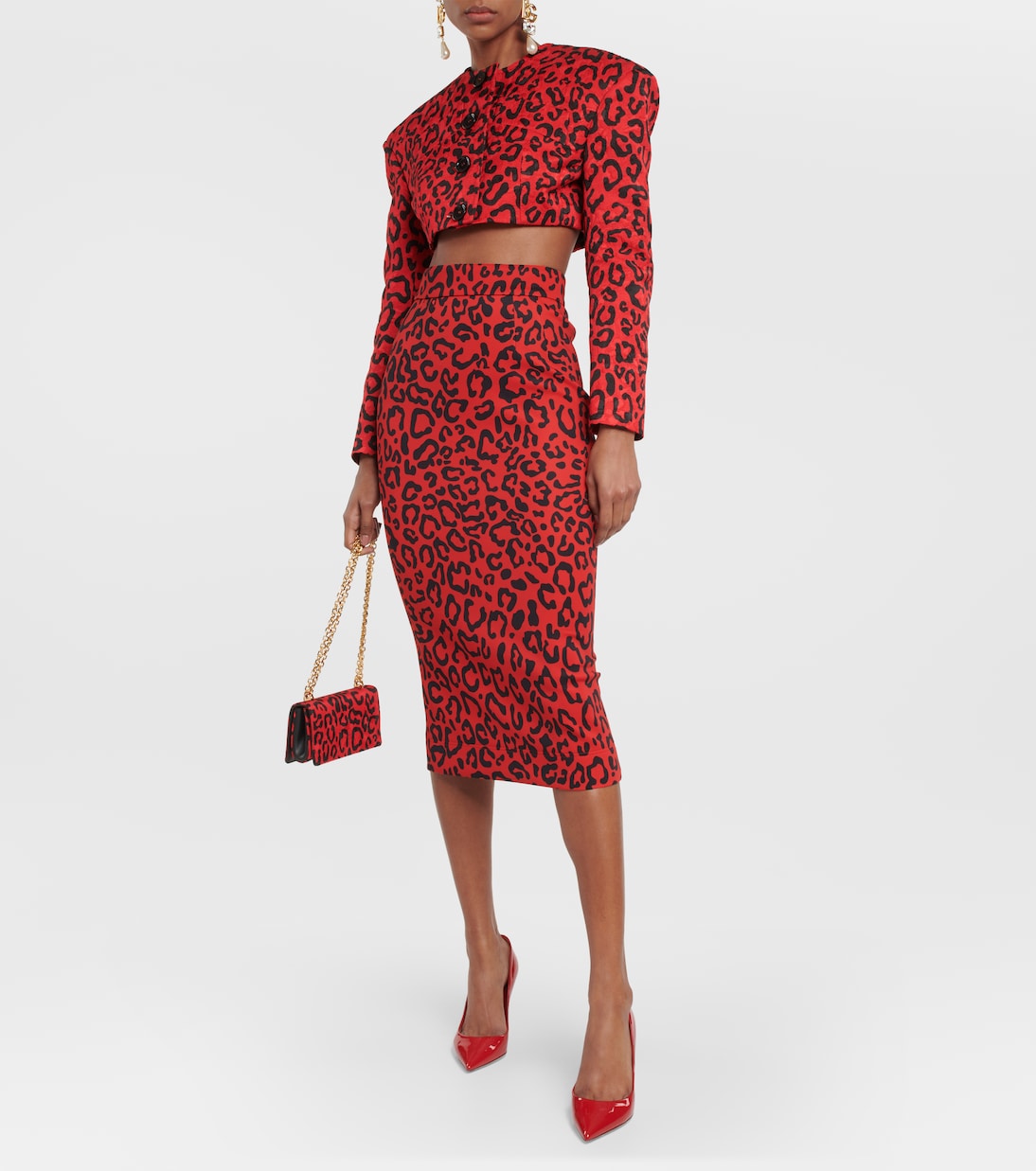 Falda midi tubo estampada | Dolce&Gabbana