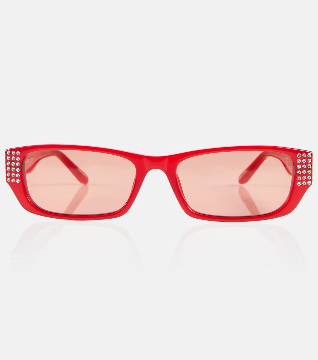 x Linda Farrow embellished rectangular sunglasses | Magda Butrym