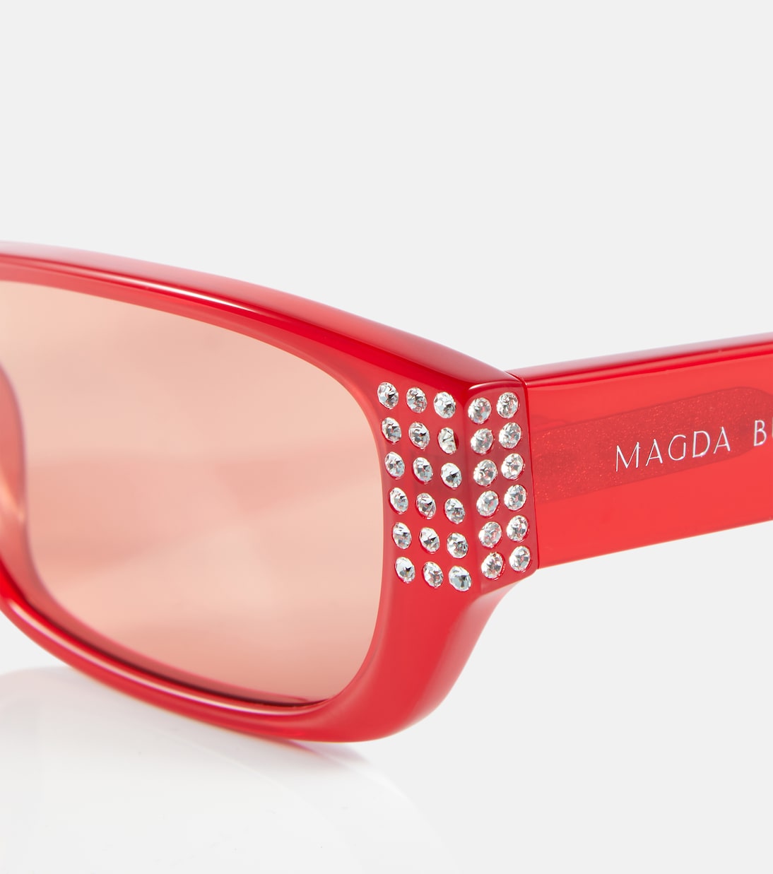 x Linda Farrow embellished rectangular sunglasses | Magda Butrym