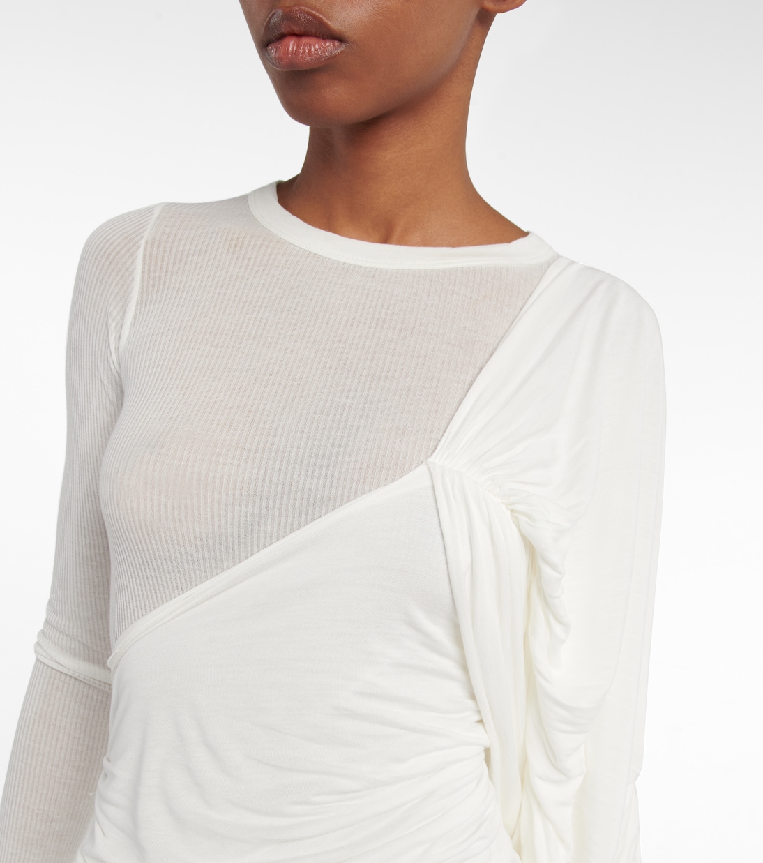 One-shoulder draped minidress | Rick Owens