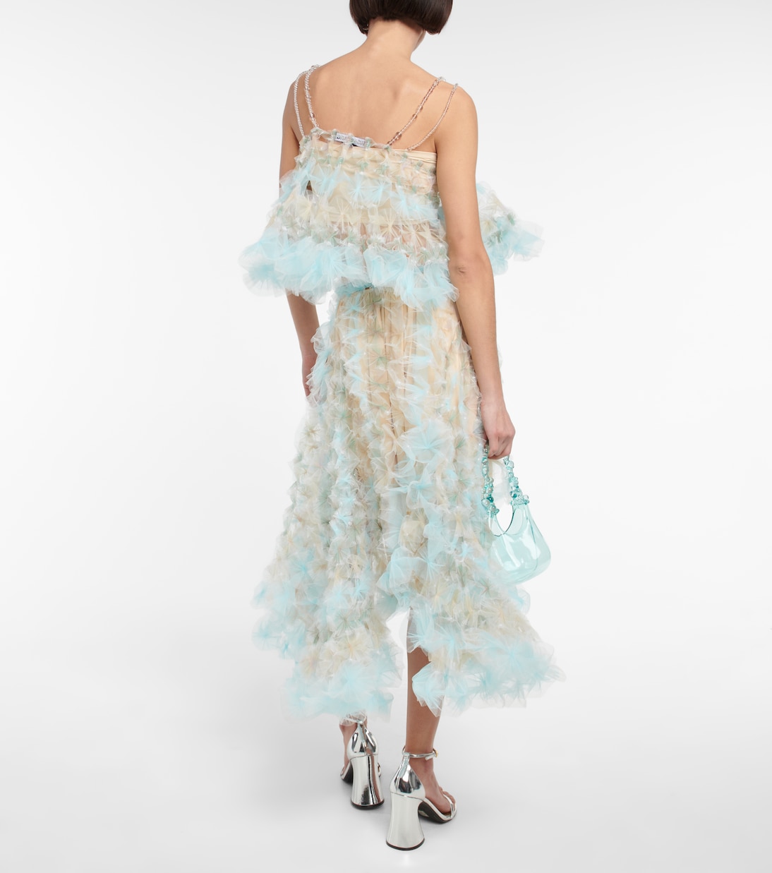 Top cropped in tulle | Susan Fang