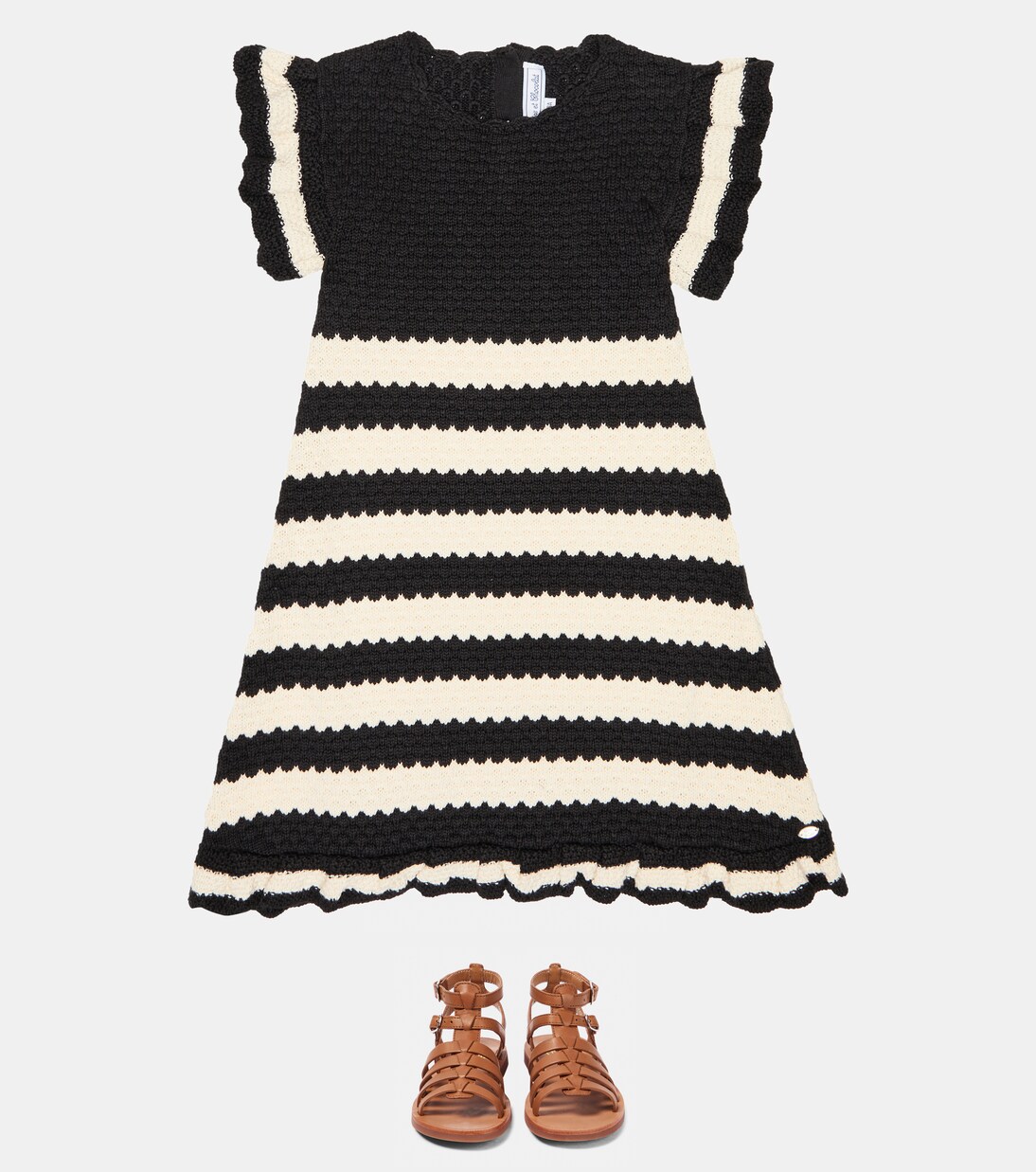 Robe rayée en crochet de coton | Tartine et Chocolat
