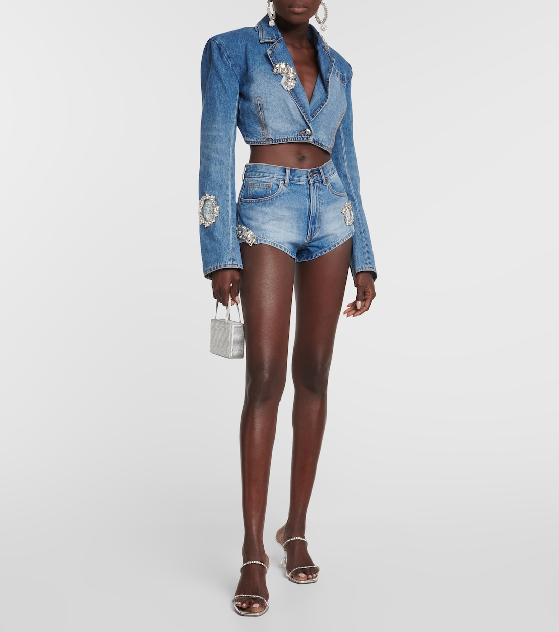 Short en jean à ornements | Area