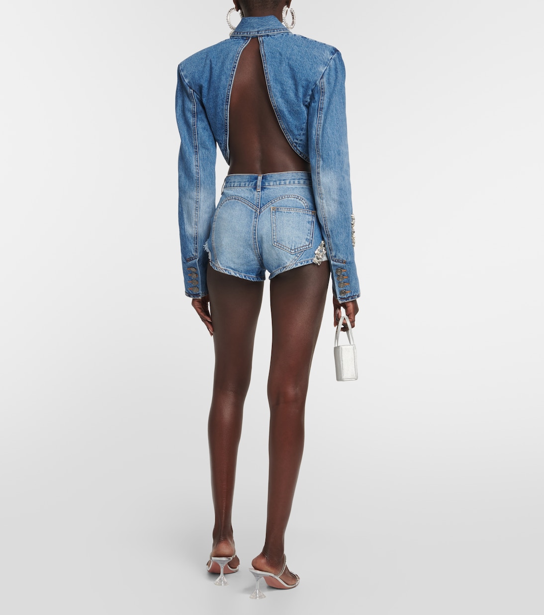 Short en jean à ornements | Area