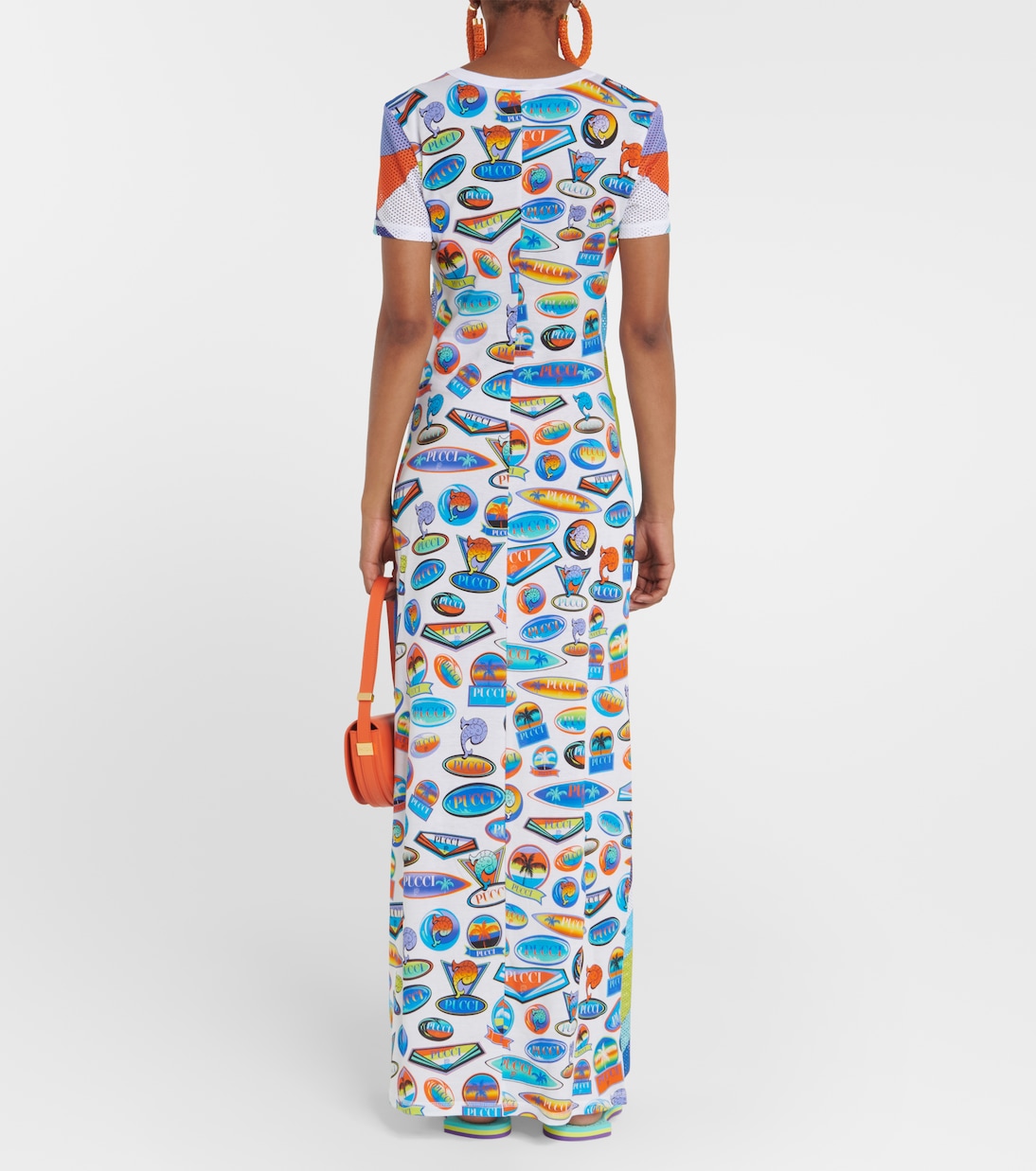 Robe longue Pesci en résille | Pucci