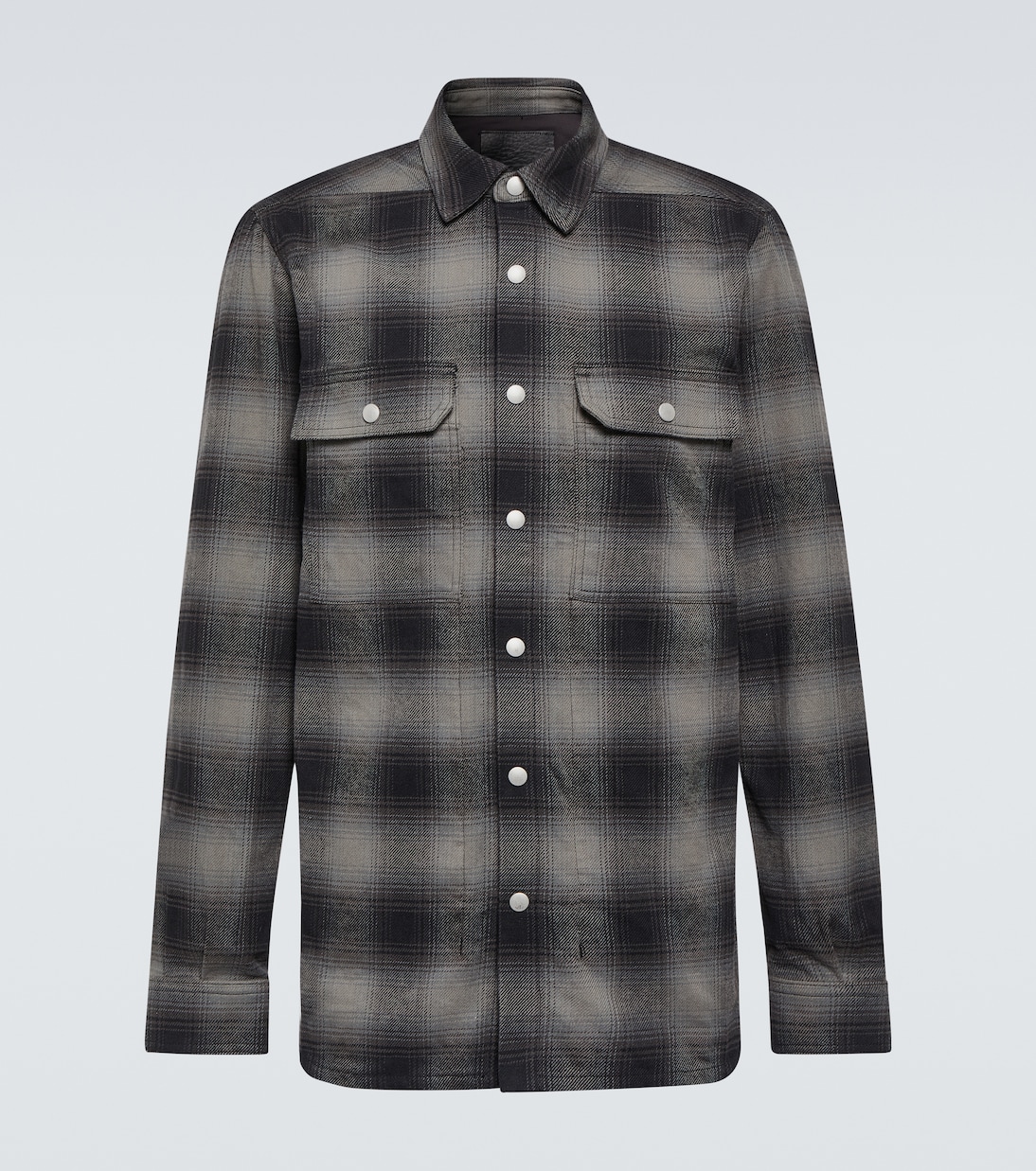 Checked cotton shirt | DRKSHDW by Rick Owens