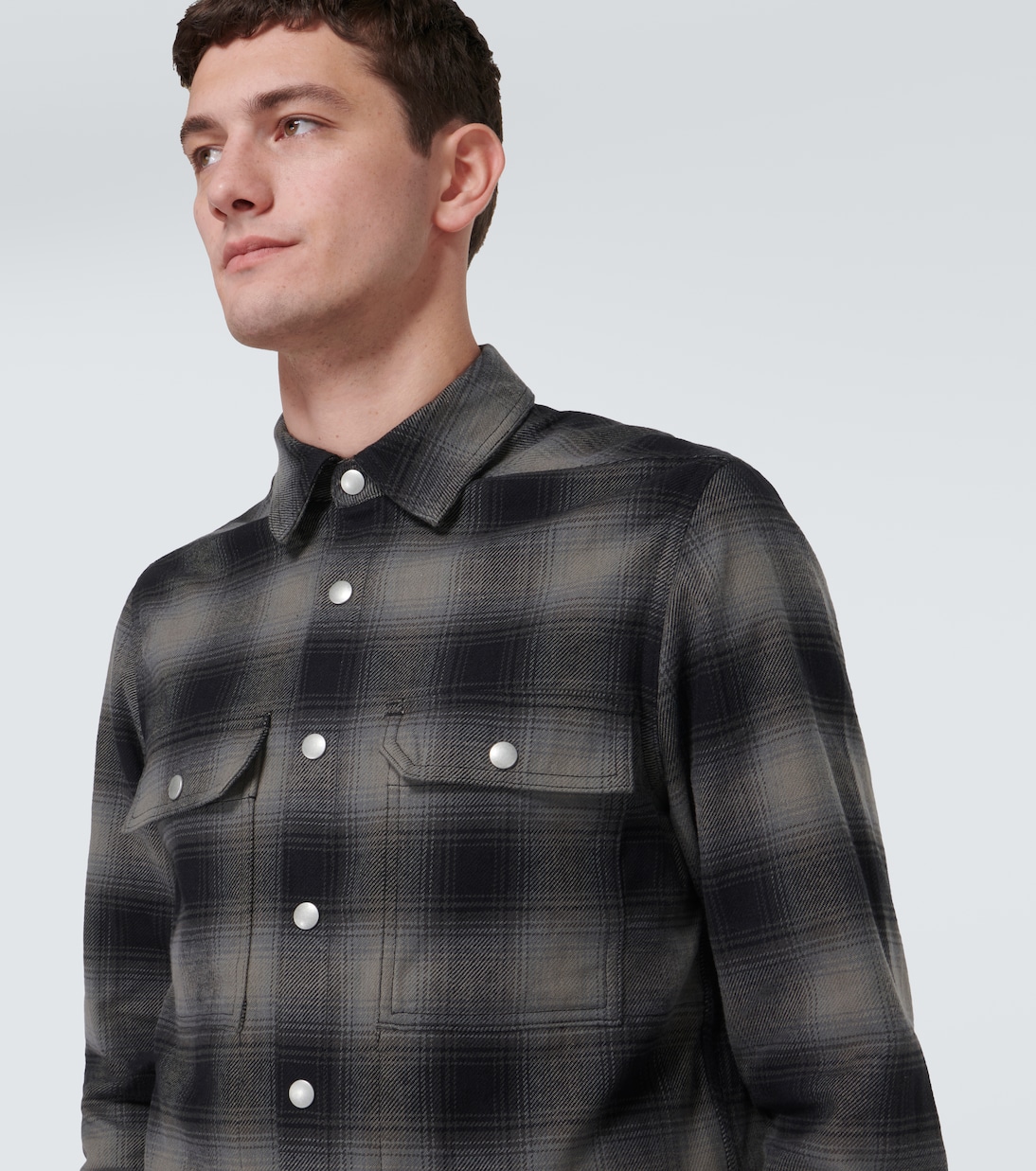 Checked cotton shirt | DRKSHDW by Rick Owens