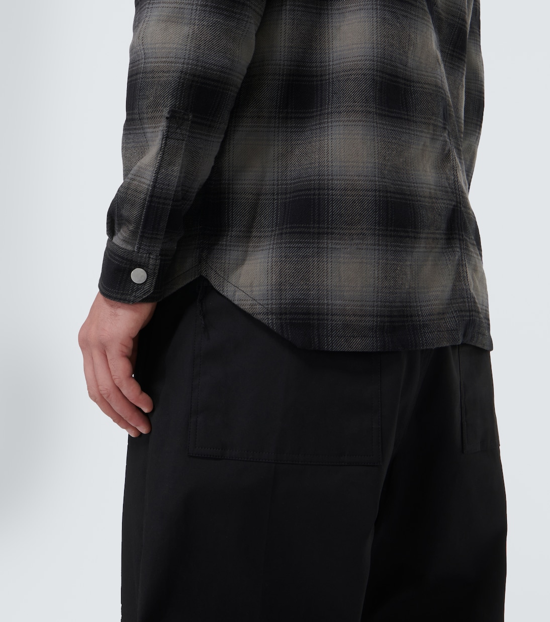Checked cotton shirt | DRKSHDW by Rick Owens