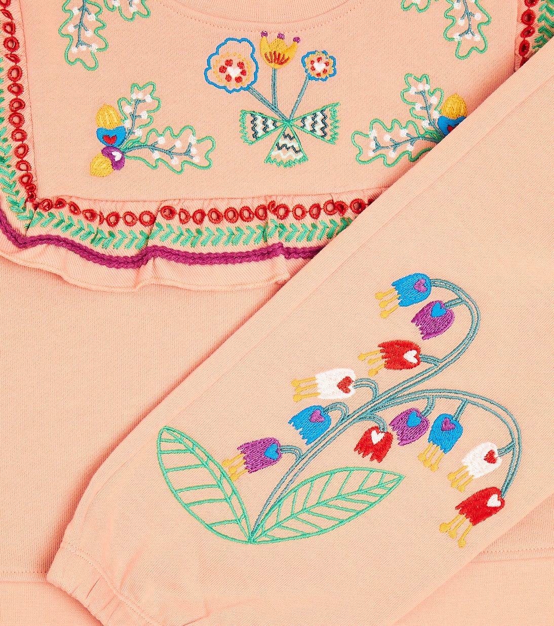 Embroidered sweatshirt and sweatpants set | Stella McCartney Kids