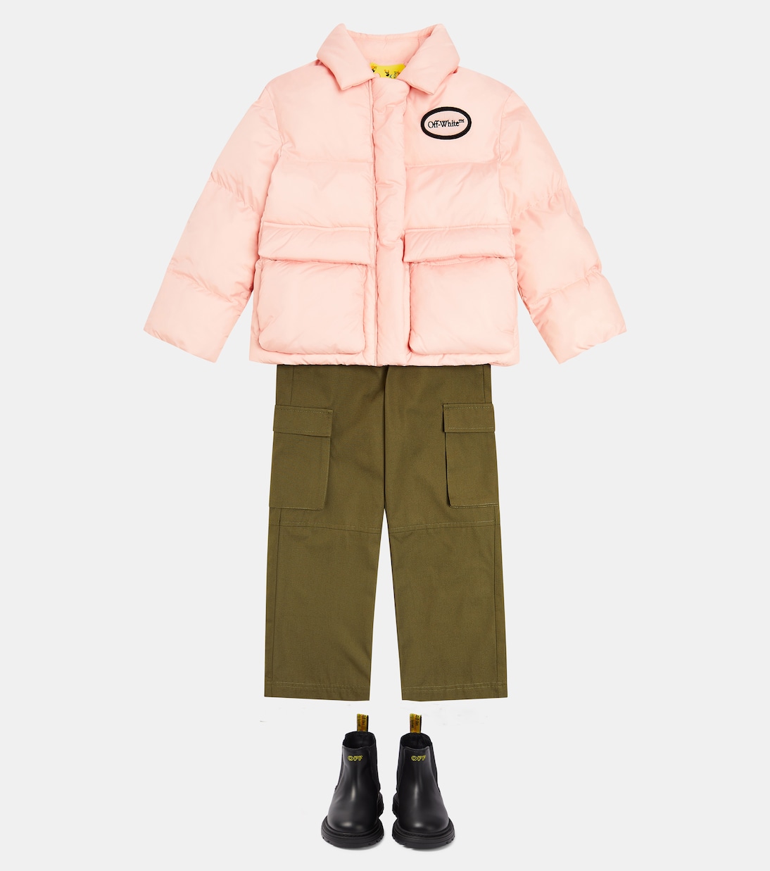 Bottines Chelsea en cuir à logo | Off-White Kids