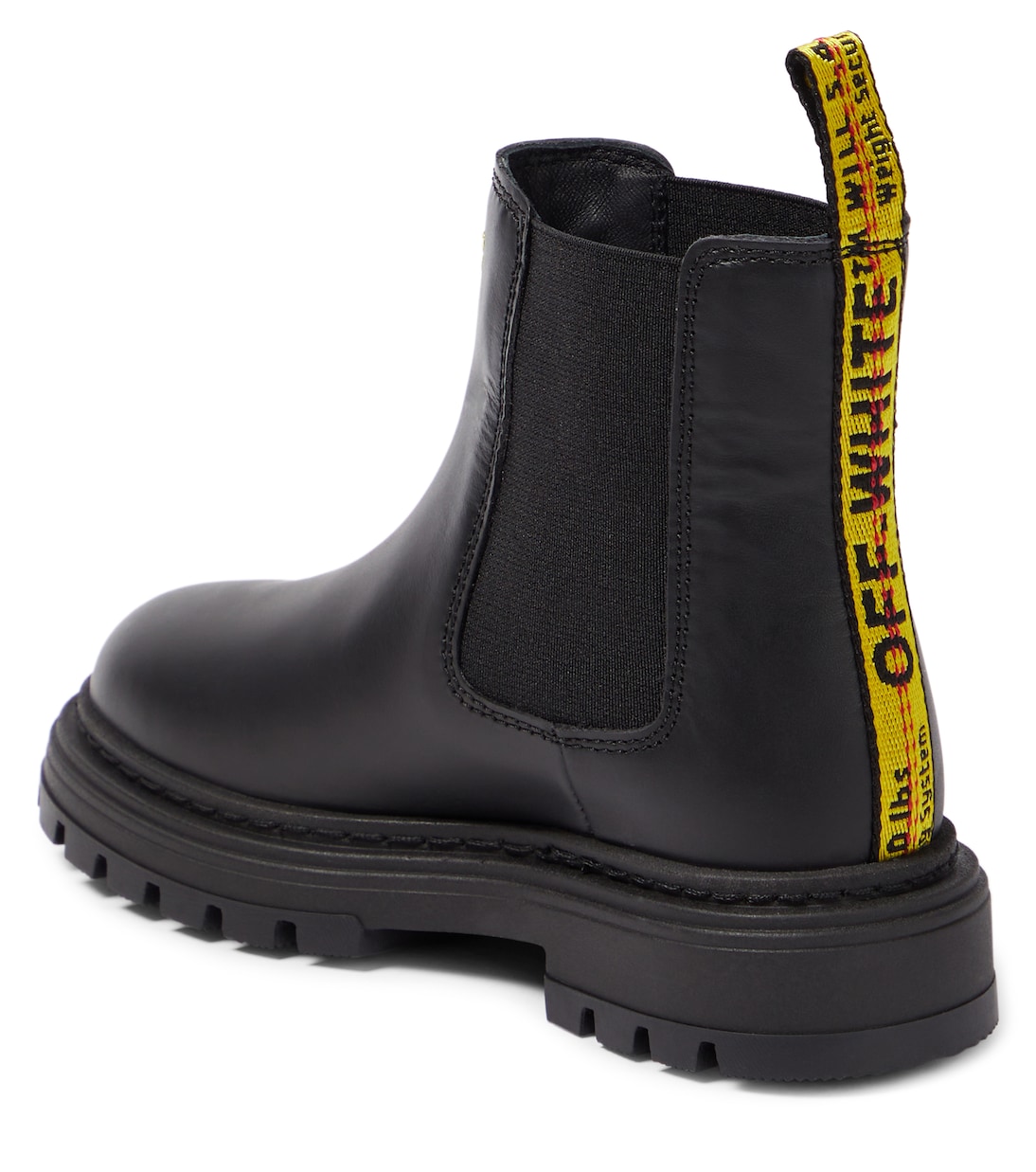 Bottines Chelsea en cuir à logo | Off-White Kids