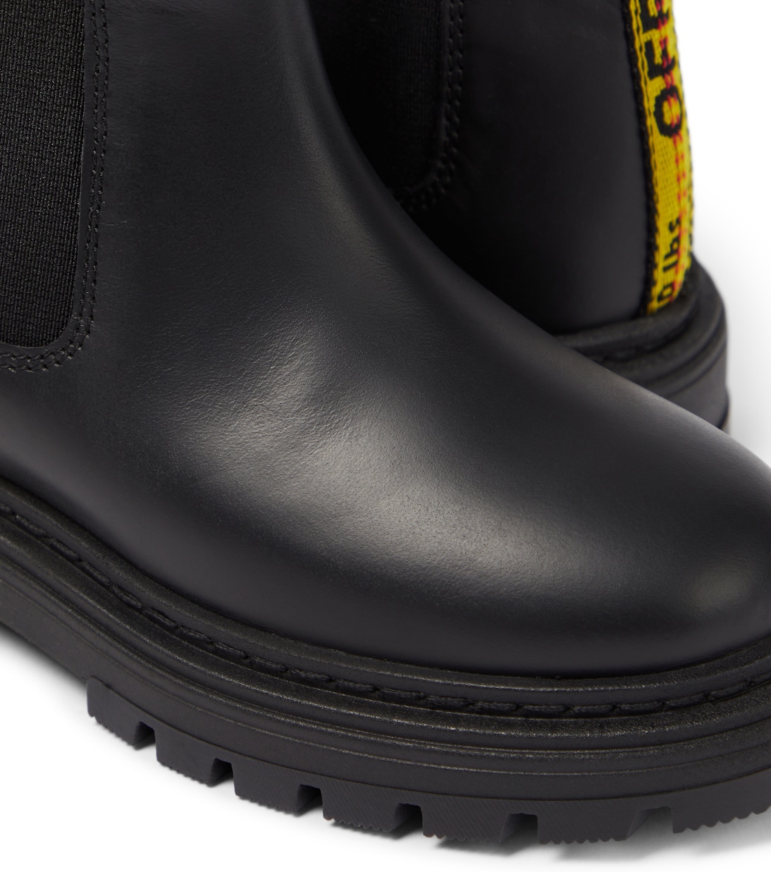 Bottines Chelsea en cuir à logo | Off-White Kids