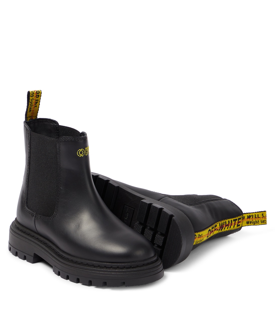 Bottines Chelsea en cuir à logo | Off-White Kids
