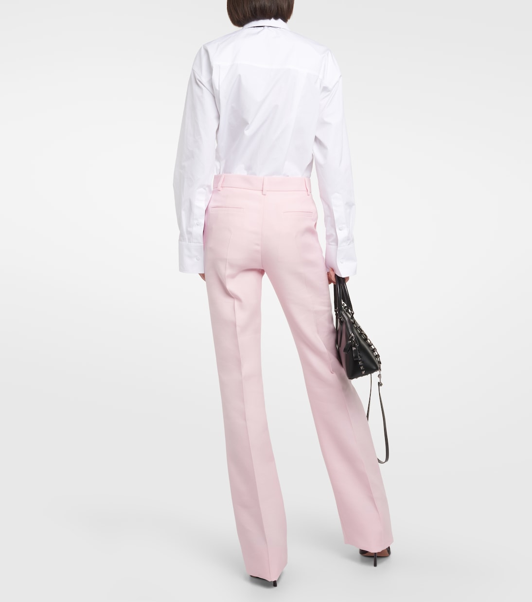High-Rise-Schlaghose aus Crepe Couture | Valentino