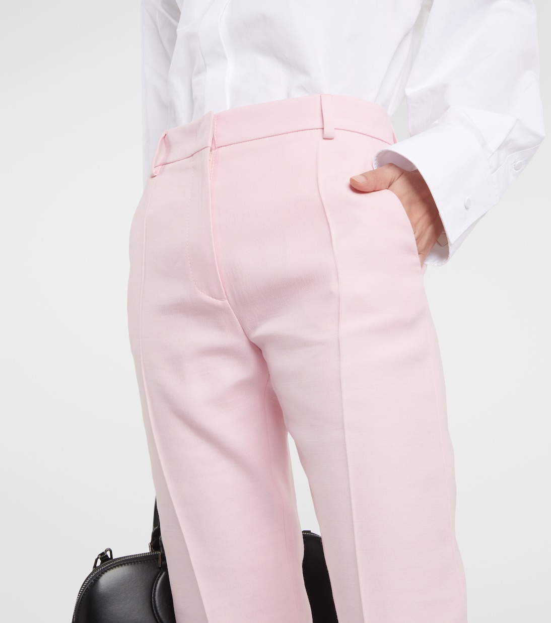 High-Rise-Schlaghose aus Crepe Couture | Valentino