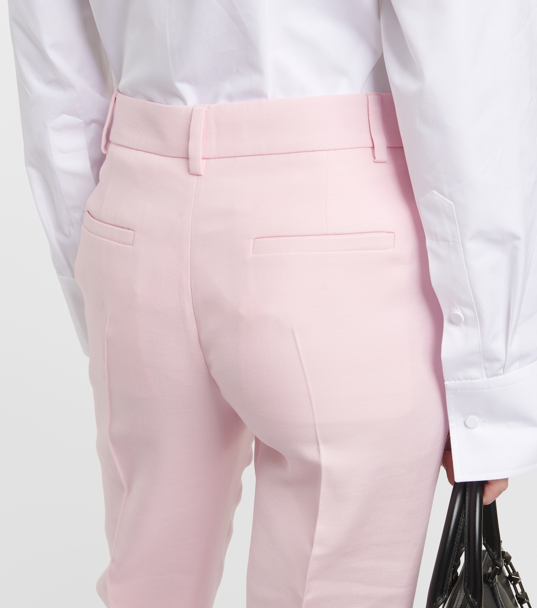 High-Rise-Schlaghose aus Crepe Couture | Valentino