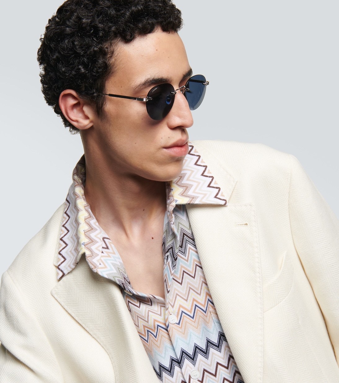 Gafas de sol redondas Signature C de Cartier | Cartier Eyewear Collection
