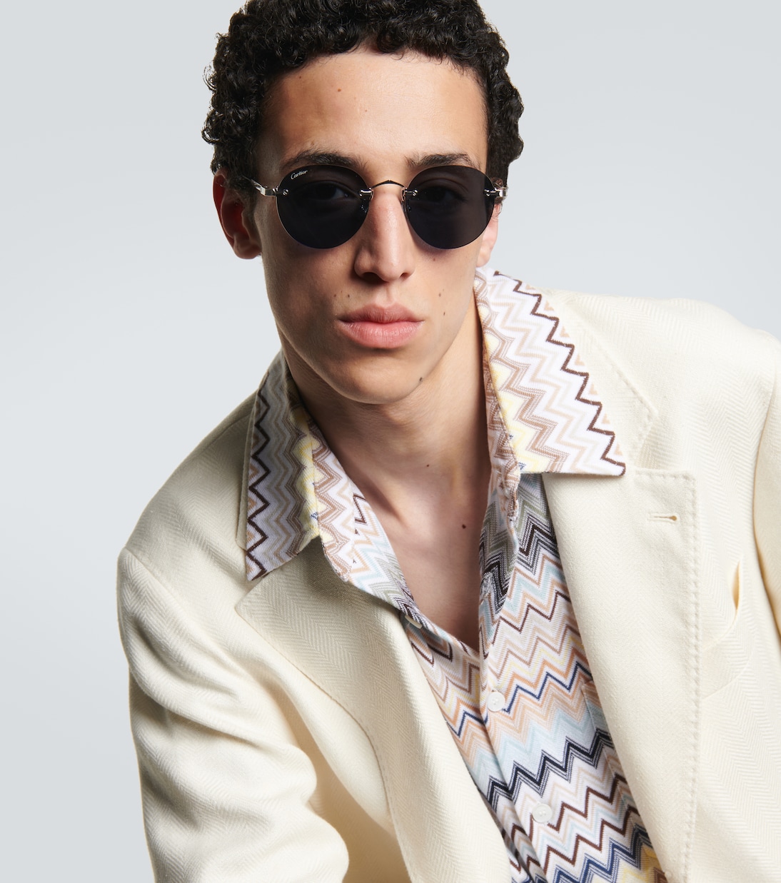 Gafas de sol redondas Signature C de Cartier | Cartier Eyewear Collection
