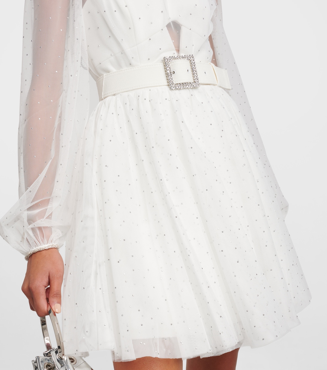 Bridal Mirabella embellished minidress | Rebecca Vallance