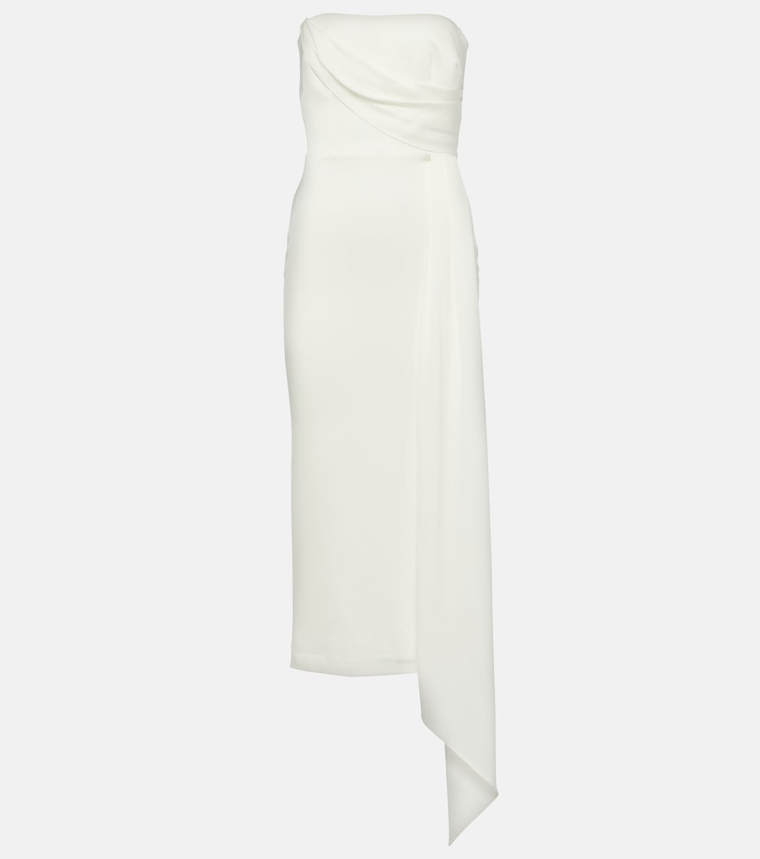Robe midi de mariée en crêpe | Alex Perry