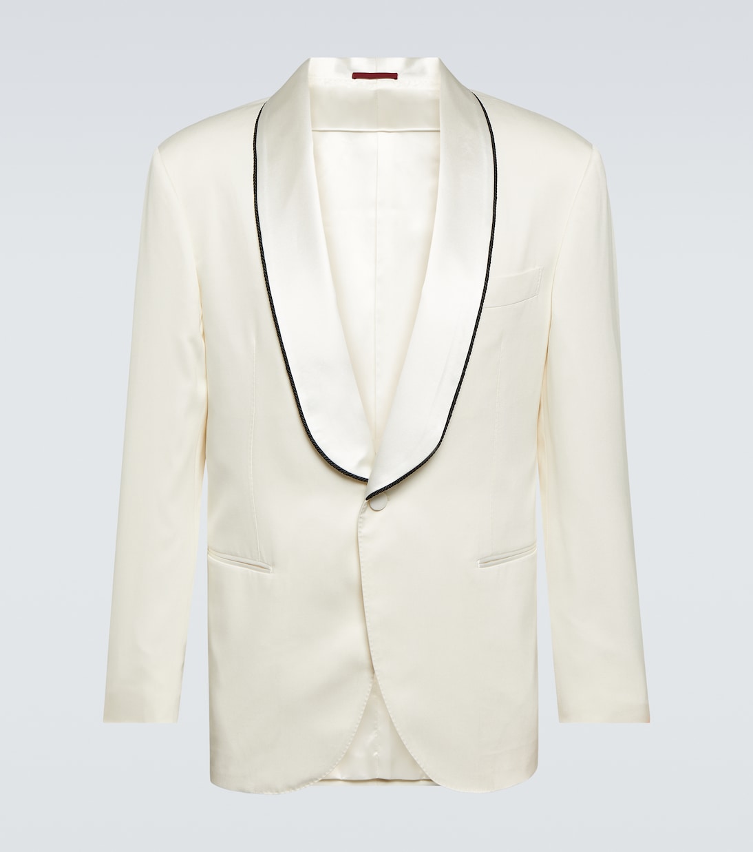 Smokingjacke Délavé aus Seiden-Twill | Brunello Cucinelli