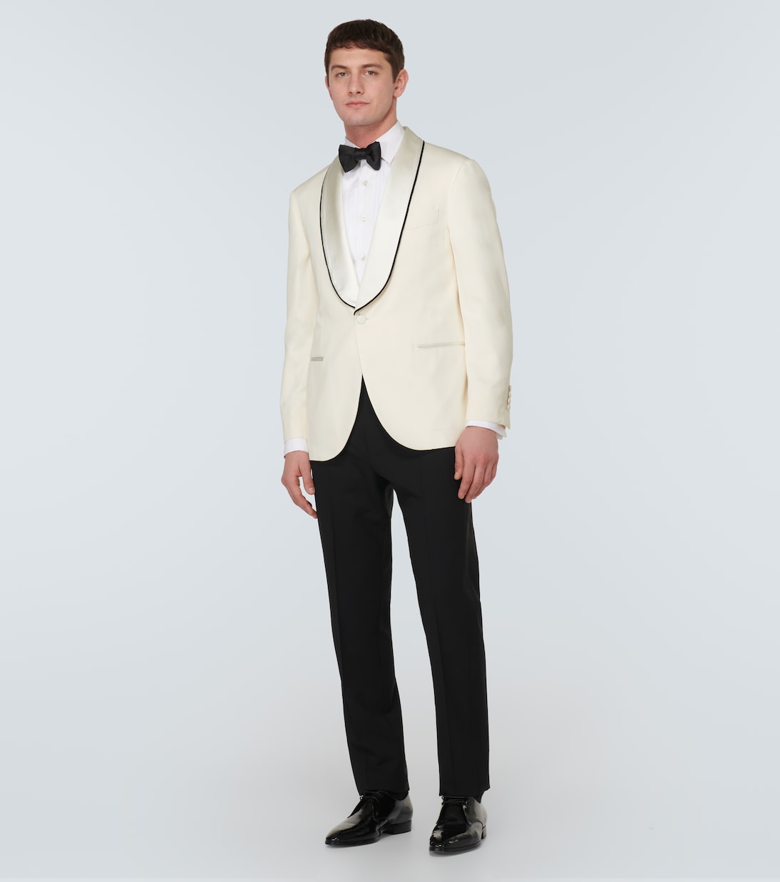 Smokingjacke Délavé aus Seiden-Twill | Brunello Cucinelli