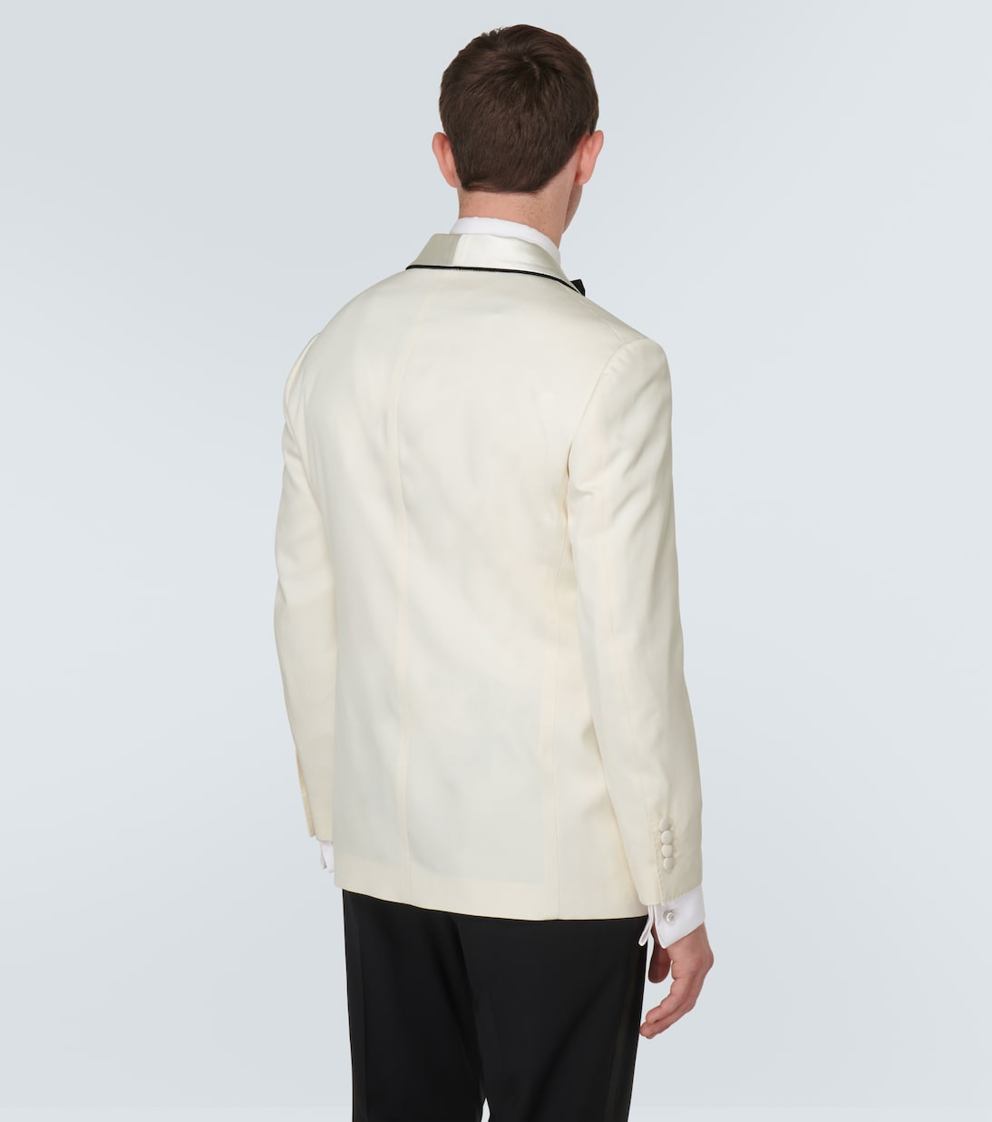 Smokingjacke Délavé aus Seiden-Twill | Brunello Cucinelli
