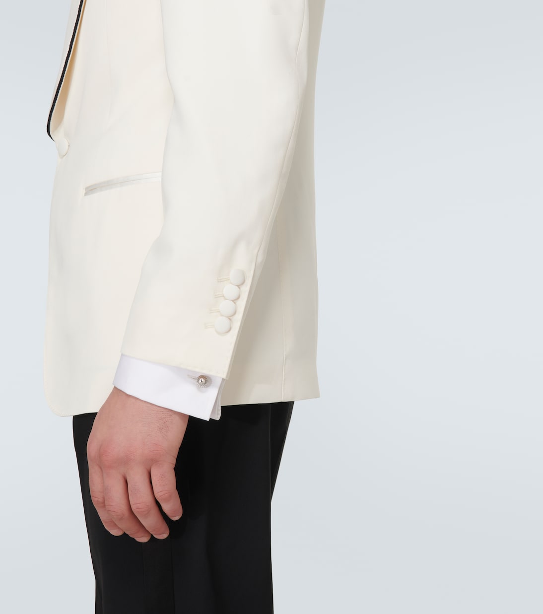 Smokingjacke Délavé aus Seiden-Twill | Brunello Cucinelli
