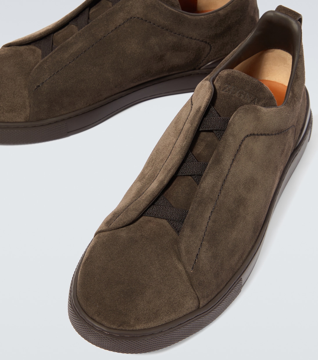 Sneakers Triple Stitch in suede | Zegna