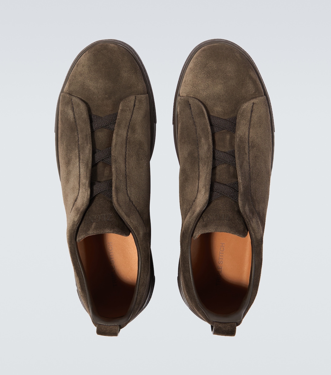 Sneakers Triple Stitch in suede | Zegna