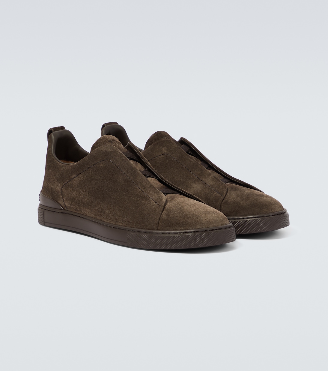 Sneakers Triple Stitch in suede | Zegna